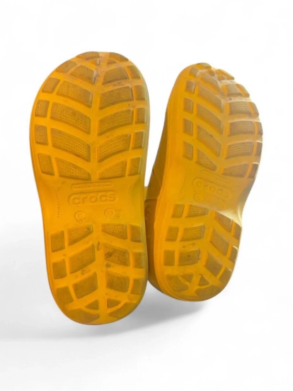 CROCS Kids' Bright Yellow Pull-On Rain Boots